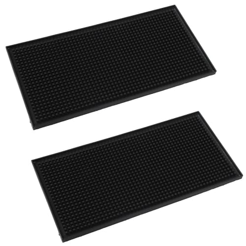 

AllBright Bar Mat, Counter, Glass Mat, Bartender, Kitchen, Restaurant, Drainer, Set of 2 (15cm x 30cm)
