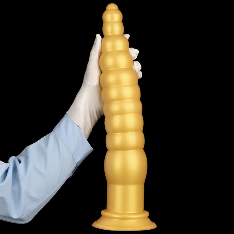 44cm Silicone Ultra-long and Ultra-thick Rear Anal Plug for Outdoor Wear Anal Strip Practice Anal Torture Tool Anal Expansion Tool Chrysanthemum Anus