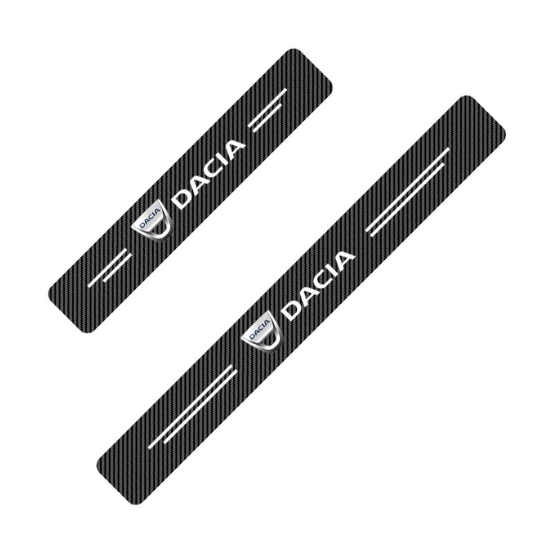 Carbon Fiber Car Sticker Trunk Protective Strip Anti Scratch Decal For Dacia Duster Logan Sandero Lodgy Dokker Stepway Mcv 2