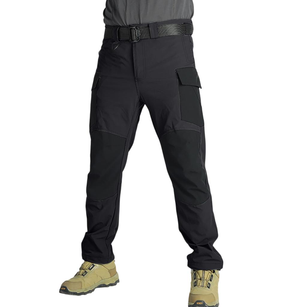 Men's Work Pants Outdoor Work Fishing Camping Wear-resistant Multi-Pocket Work Pants (Belt Not Included)