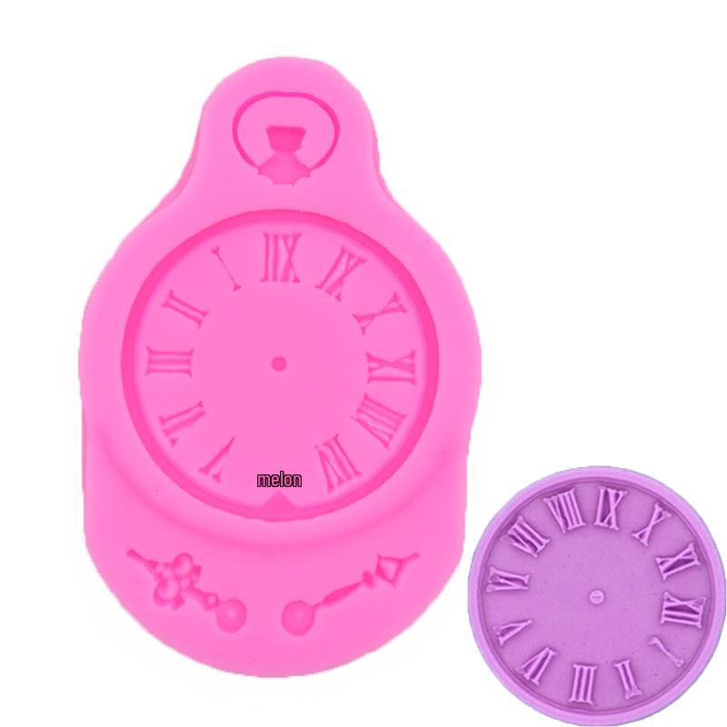 Clock Silicone Mold for Cake Decoration and Chocolate Fondant DIY