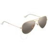 Ray Ban Aviator Chromance Polarized Silver Brown Unisex Sunglasses Rb3025 9196g5 58