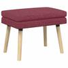 Double Layer Bench Wine Red 60 X 40 X 46 Cm Fabric