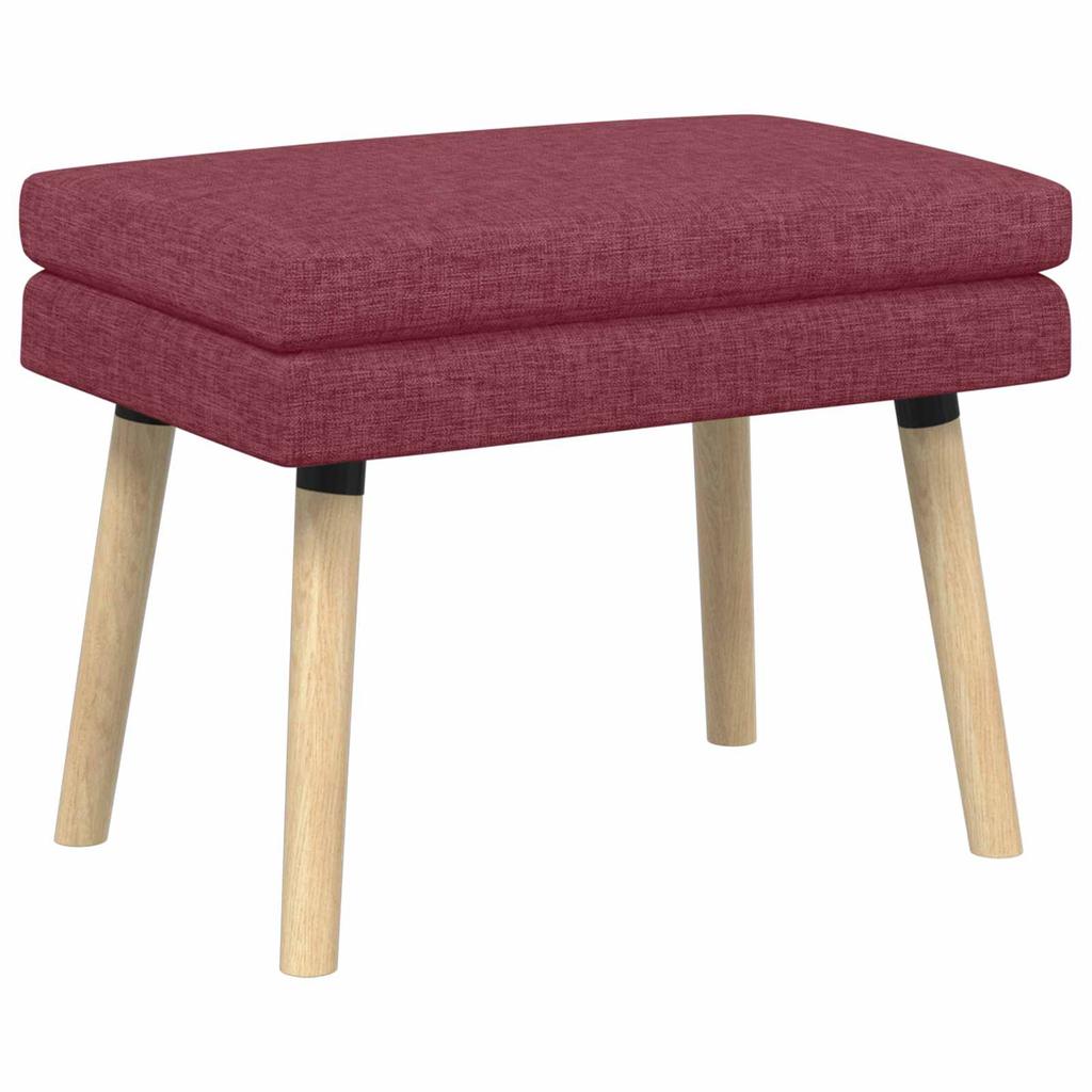 Double Layer Bench Wine Red 60 X 40 X 46 Cm Fabric
