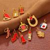 Oil-Dripping High Heel Skirt Pendant for DIY Necklaces and Bracelets