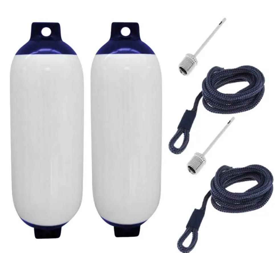 Luxiang Blue & White Yacht Fender Buoy - Anti-Collision, Anti-Bump, Thickened Marine Mooring Ball