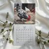 Spiral Binding 2026 Rooster Calendar Double-Sided Pages Desktop Calendar  Home Decor