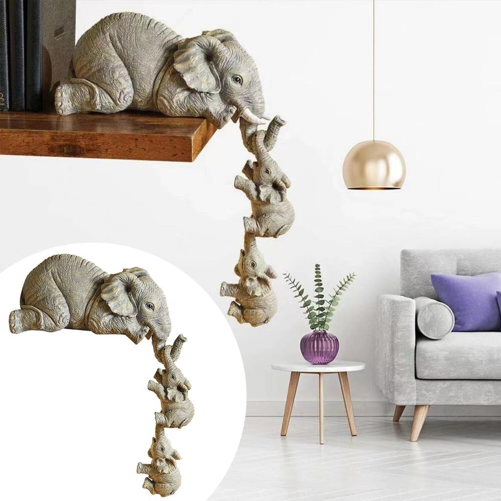 Elephant Resin Ornaments Micro Design Garden Decoration Creative Design