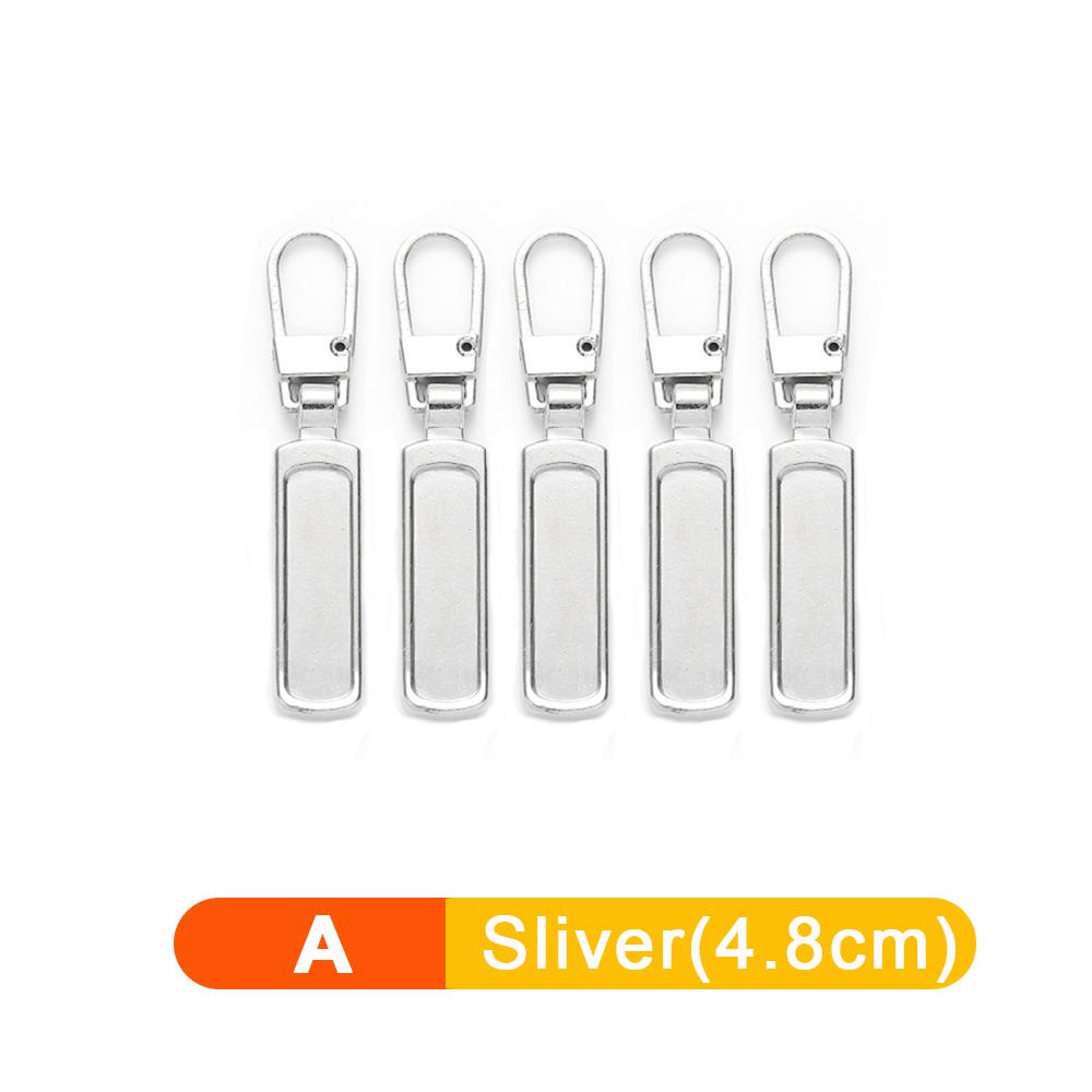 5/1 pz Tiracerniera staccabile universale Kit di riparazione per cerniere in metallo di ricambio per valigie, borse, vestiti e cursori per cerniere