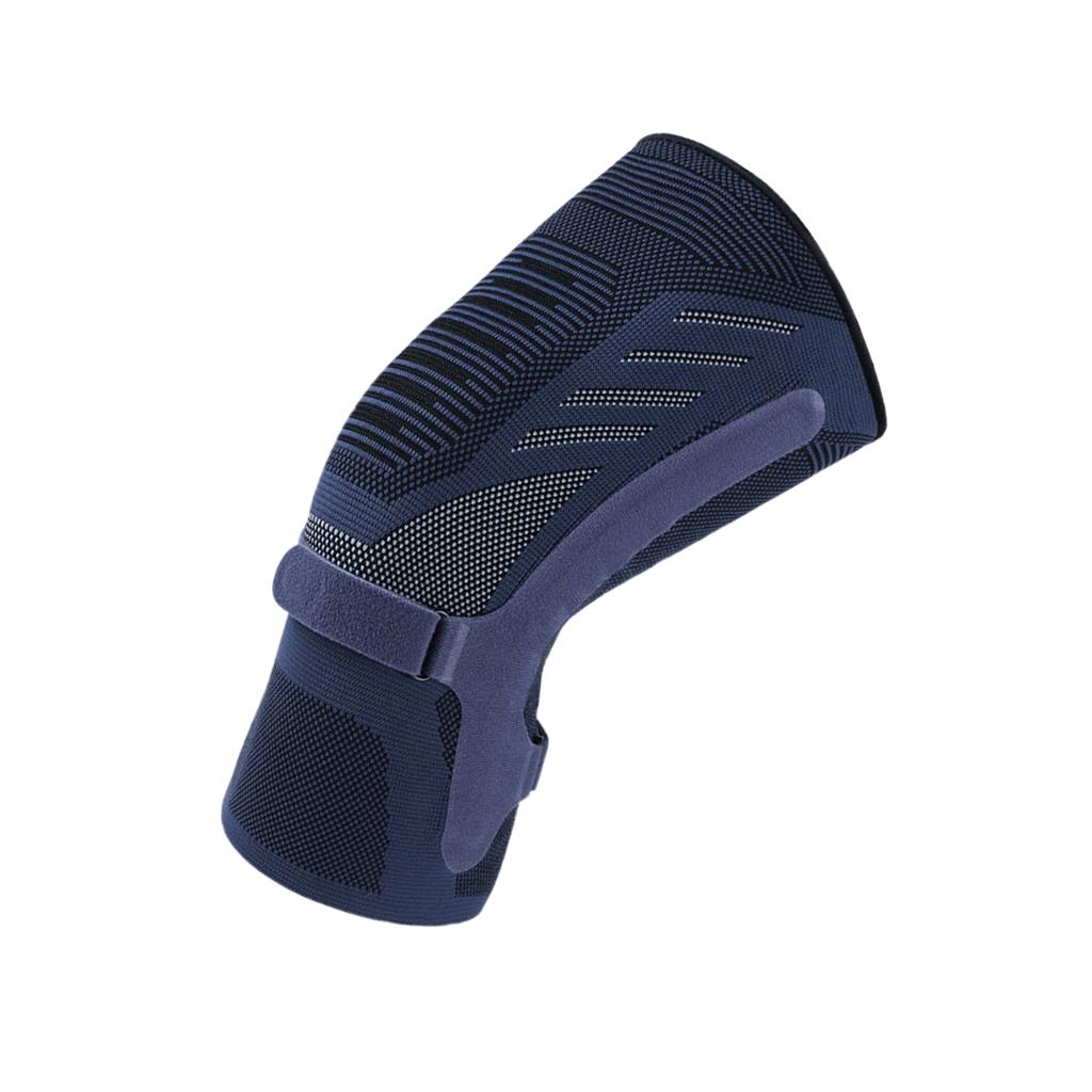 Compression Knee Brace Sleeves Breathable Knit Non-Slip Knee Support with Double-sided Spring Stabilizers