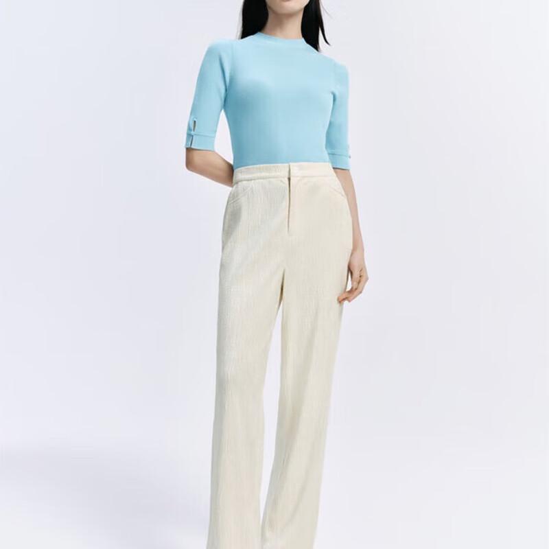 

Jiu Zi Anna Kou Women s Merino Wool Mid-Sleeve Pullover Sweater M