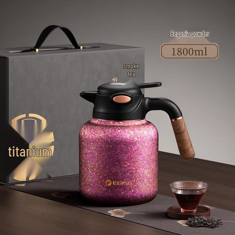 edish 1.8L Pure Titanium Thermos with Temperature Display