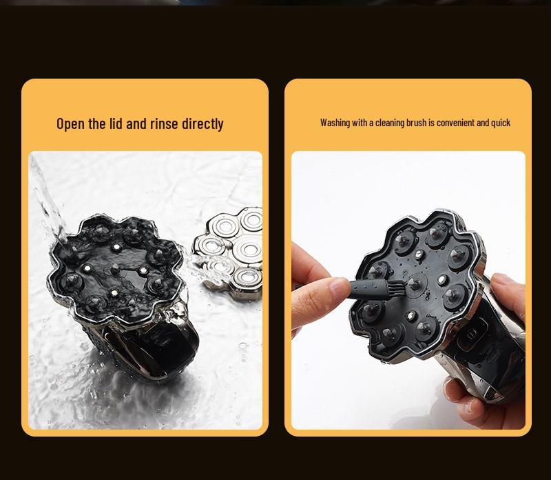 Rechargeable Hair Clipper with Magnetic Blade, Self-Help Balder, Washable Design