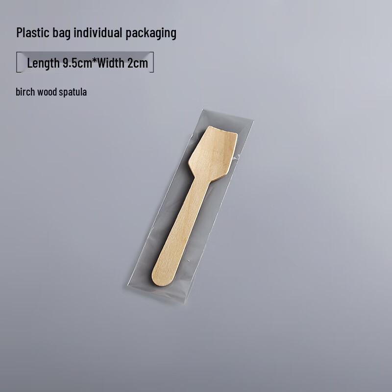 Wuhe Disposable Bamboo Ice Cream Sporks, 9.5cm