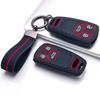Silicone Car Key Fob Cover Case with Wrist Lanyard Keyring Compatible with A4 B9 A5 Q5 Q7 S4 S5 SQ5 TT, Fits A4 A5 Q5 Q7 B9 S4 S5 SQ5 TT TTS