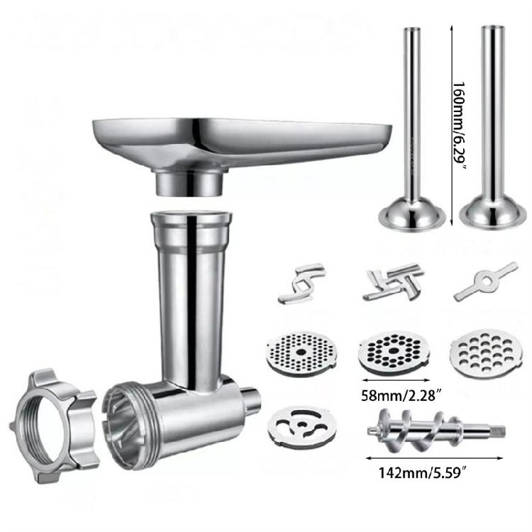 Food Grinder Attachment Slicer And Shredder Meat Stuffer For KitchenAid Stand