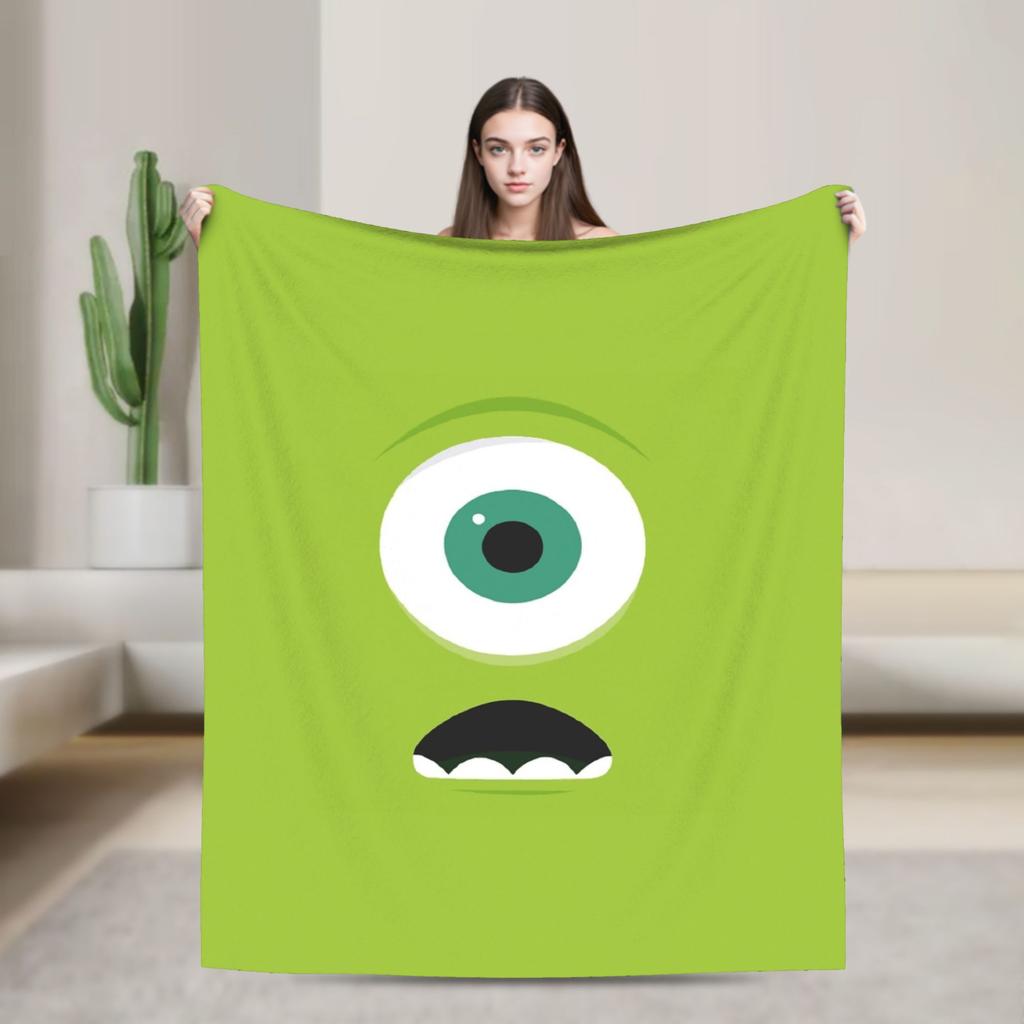 Monsters, Inc. Blankets Cute Cartoon Boo  Flannel Throw Blanket Bedding Couch Decoration Ultra-Soft Warm Bedspreads