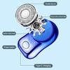 Mini Travel Shaver Men Electric with LED Display, Waterproof Wet And Painless Facial Hair Remover Dry Pocket Size Razor, USB Rechargeable Portable
