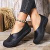 New Large-sized Thick-soled Retro Low-top Single-shoe Women's Flat Lazy Shoes