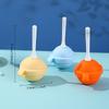 [Easy-Release Ice Ball Maker] 6-Cavity Food Grade Plastic Lollipop Ice Ball Maker | Easy-Release Ice Sphere Mold for Homemade Ice Cream, Popsicles