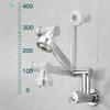 Stainless Steel Wall Mounted Faucet 360° Rotation Single Cold Water Tap  Sink Mounting