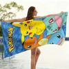 Pokemon Pikachu & Starters Beach Towel, Kids Cartoon Beach Towel, Soft Absorbent Quick-Dry Towel for Beach, Pool, Travel