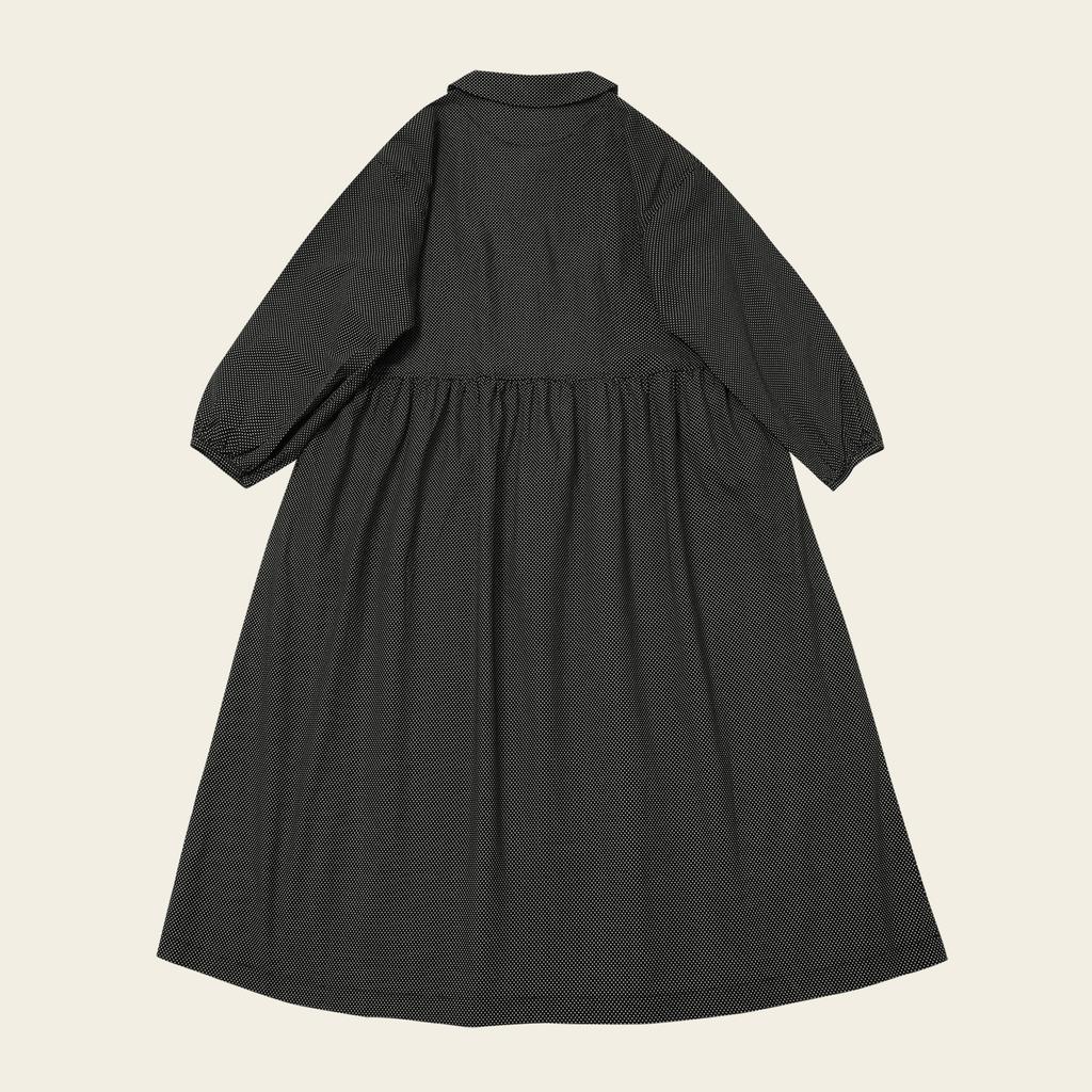 Chikita Puff Sleeve Dress (Dot Cotton) Black 233201Obk