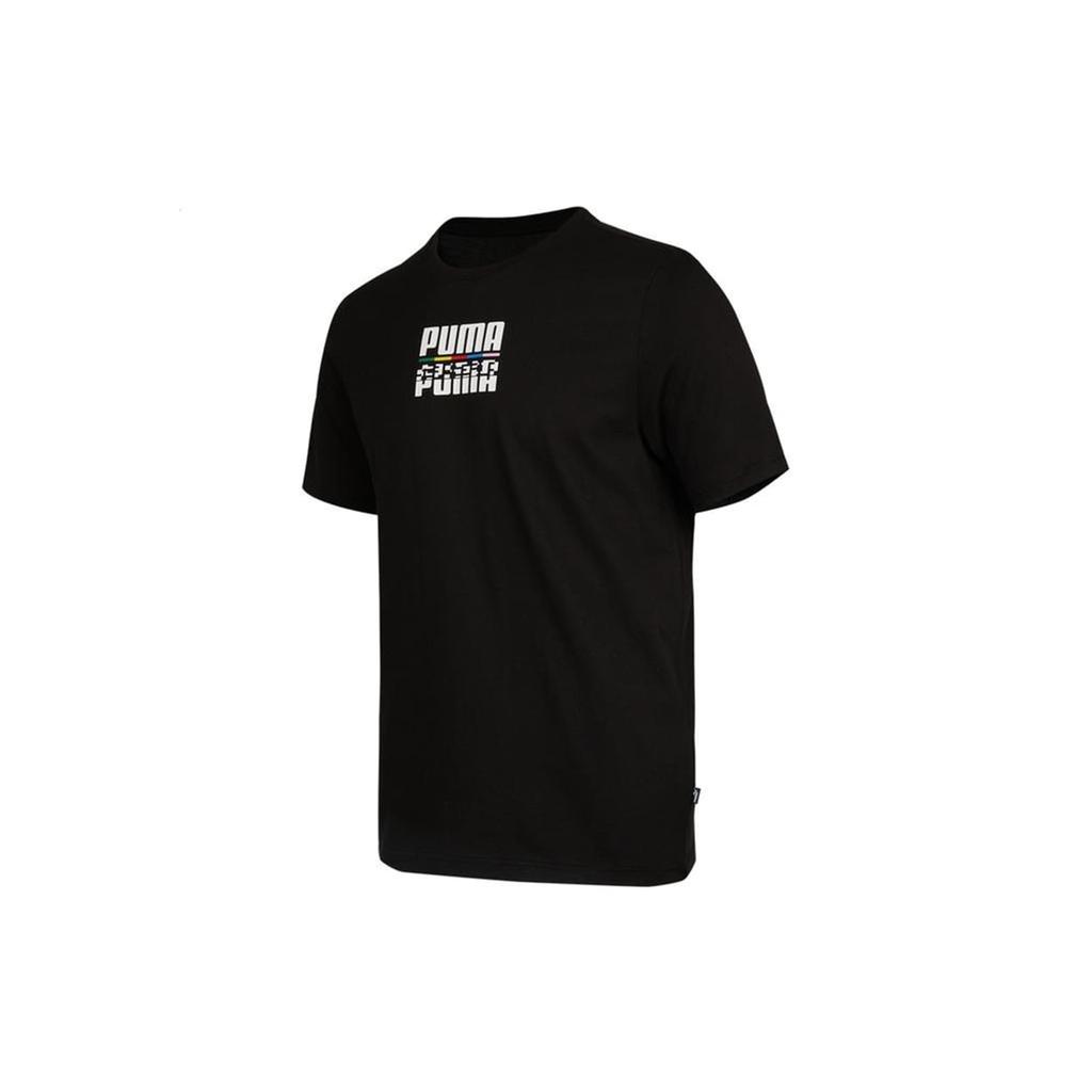 Puma Set In Sleeve T Shirt Men's Black 855977-01