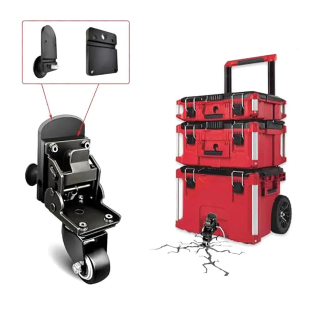 Collapsible Design Toolbox Casters Stainless Steel Rolling Toolbox Caster Toolbox Mobility