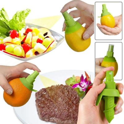 2 pezzi Set spruzzatore succo di limone Spruzzatore agrumi manuale con piastra di supporto Spruzzatore agrumi verde per insalate Frutti di mare Verdure Spremiagrumi Lime per succhi