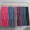 2025 Summer Floral Cotton-Silk Midi Skirt: Slimming, Thin Rayon Cardigan, Long Cake Skirt for Women.