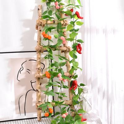 1PC 12 owoców Fotografia Prop wiszące ozdoby Warzywa Owoce Sznurek Winorośl Ogród Wystrój Domu