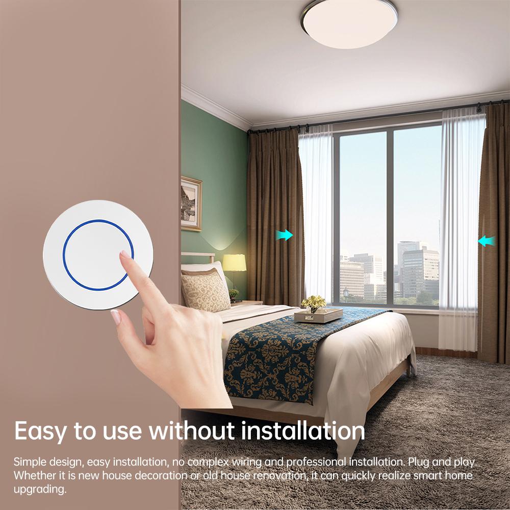 Tuya Zigbee Smart Home Wireless Switch Home Intelligent Electronics Multiscene Free Pasting Of Smart Button Switches