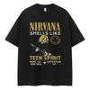 Camiseta Nirvana, Tejido Suave Uso Diario Casual