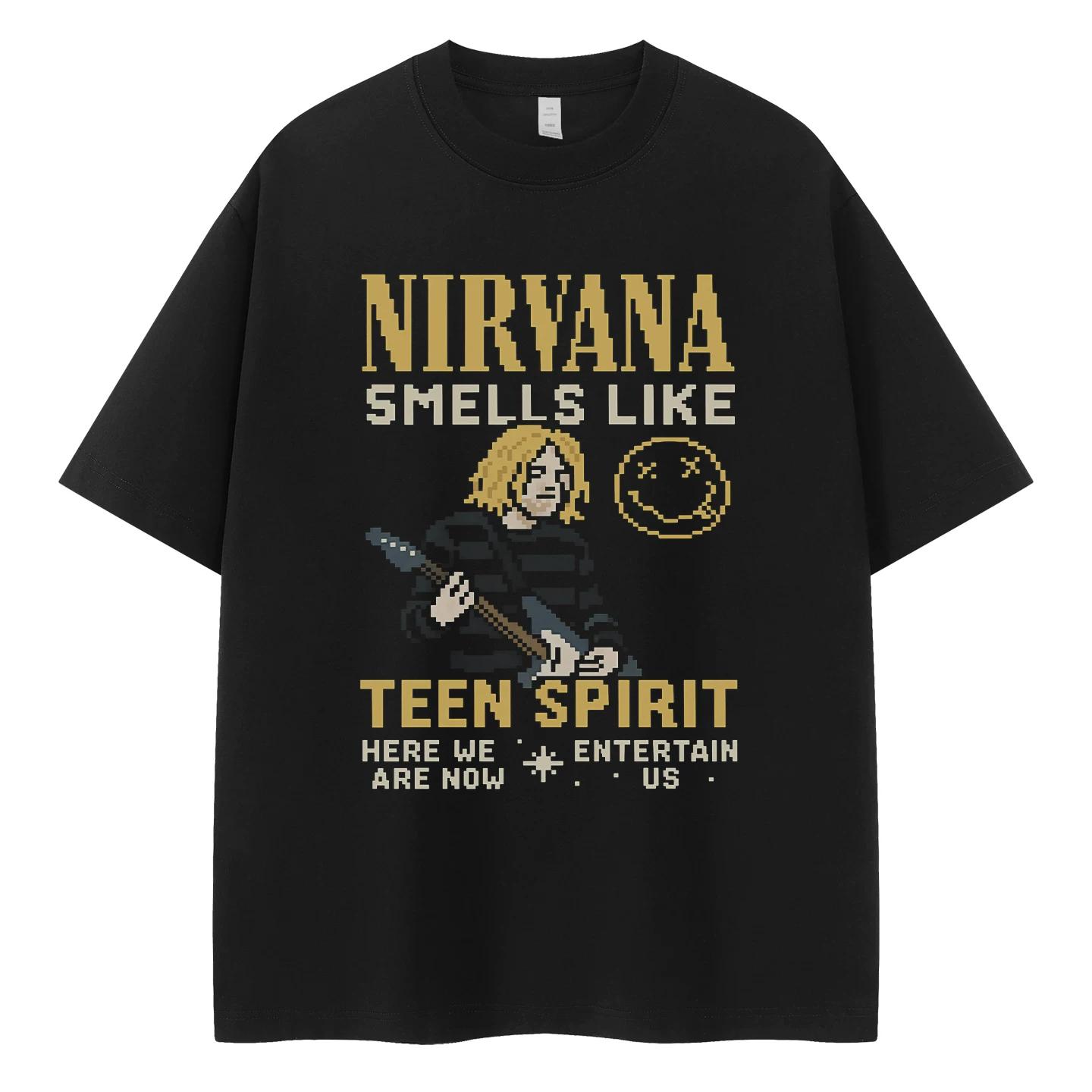 Nirvana T-Shirt, Soft Fabric Casual Daily Wear XXXXL