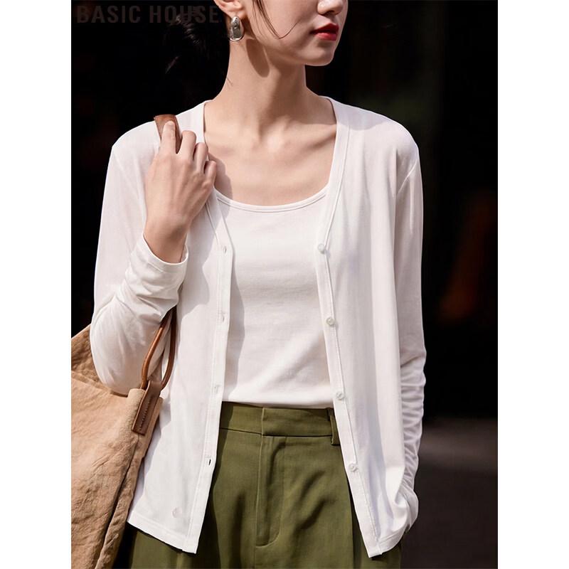 

Basic House Women s Lightweight Sun Protection Top One Size
