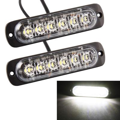 Poopee LED Daytime Running Lamp, Waterproof, Blue/White, for /24V Cars, Dustproof, Shockproof, 6 LEDs,