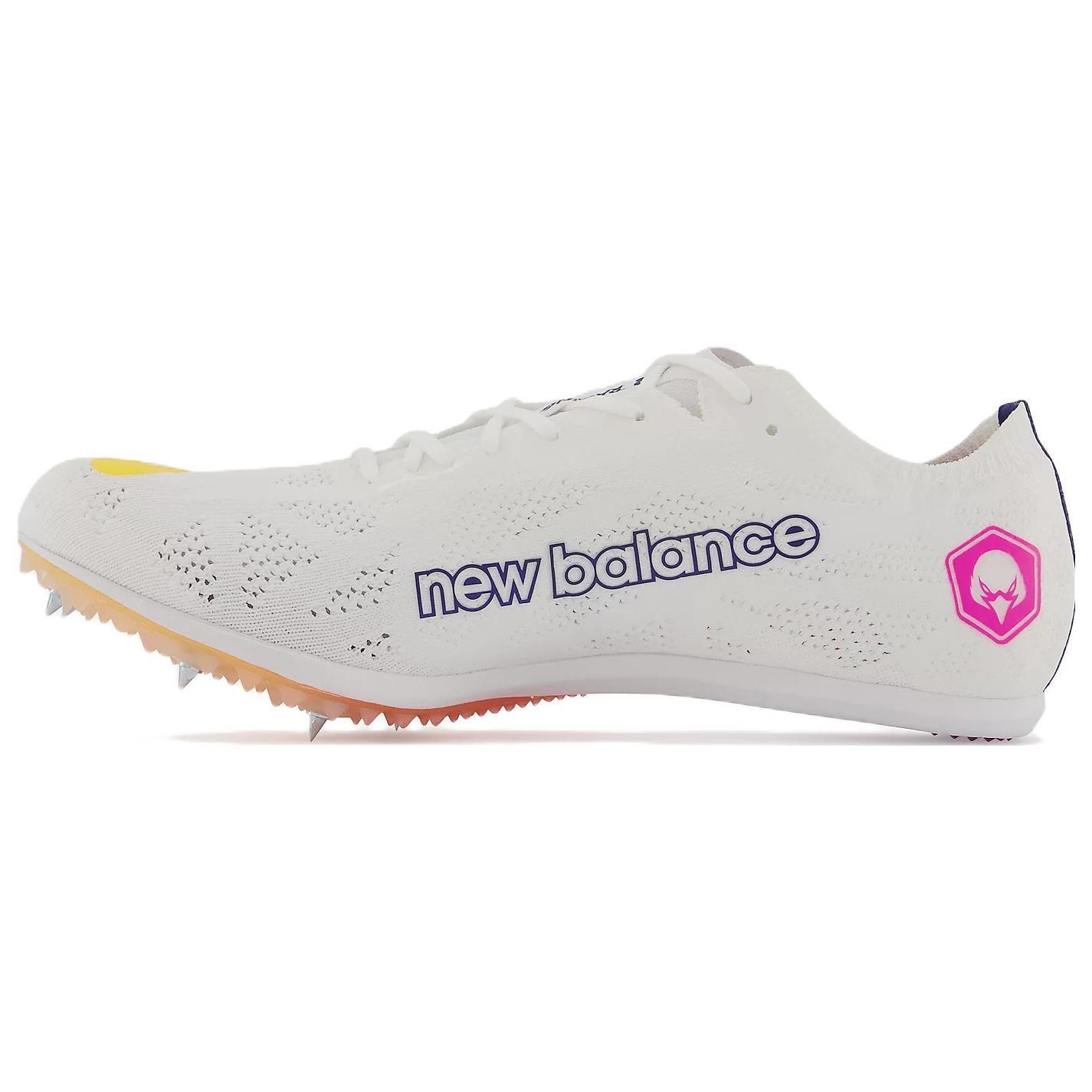 New Balance MD800v8 Knit Mesh White Orange Purple MMD800W8 Men Track Spikes 44