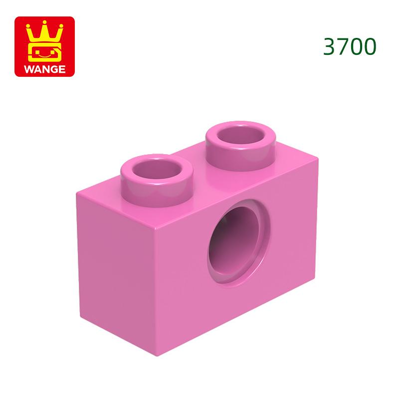 125Pcs/lot 3700 1x2 1 Hole Constructing Blocks MOC DIY Accessories Compatible With Bricks Children Toys Gift Box
