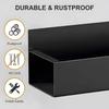 Magnetisches Gewürzregal Organizer für Kühlschrank und Backofen Schwarze Kühlschrank-Organizer und Aufbewahrung Magnetische Haken für die Küche