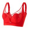 Crystal Cup Bra Women's Rabbit Ear Bra Women's Thin Bra Gathered Anti Sagging Oversized Bra Women's Thin Bra