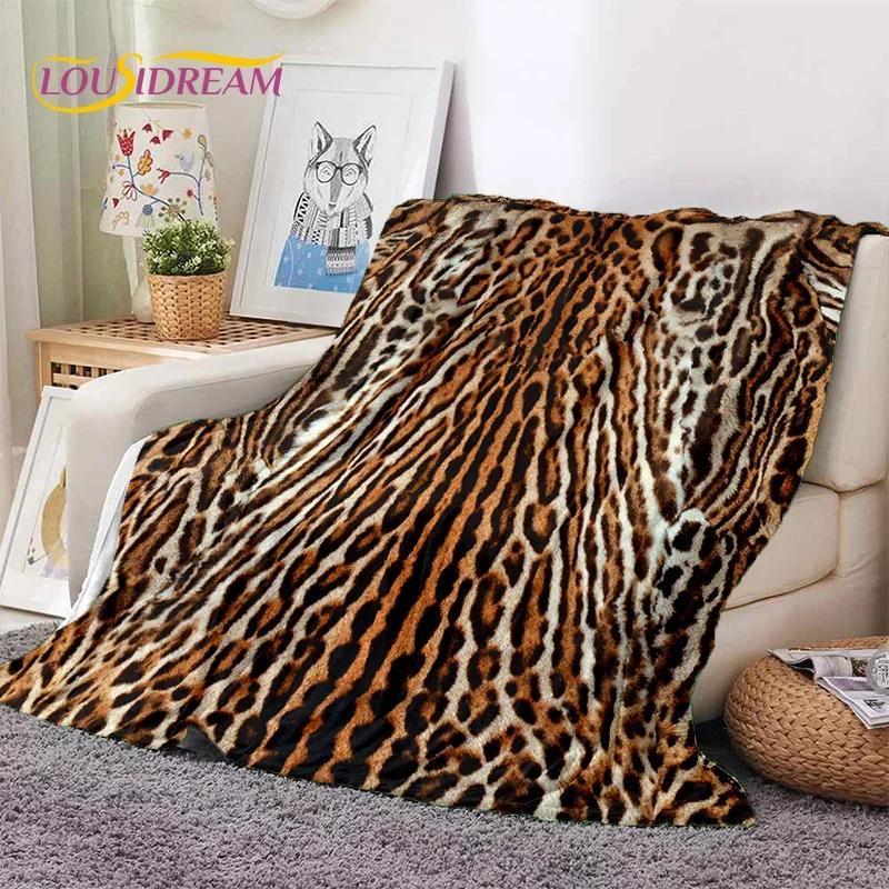 3D Colorful Zebra Stripe Leopard Tiger Soft Flannel Blanket for Bed Bedroom Sofa Picnic,Throw Blanket for Cover Outdoor Nap gift