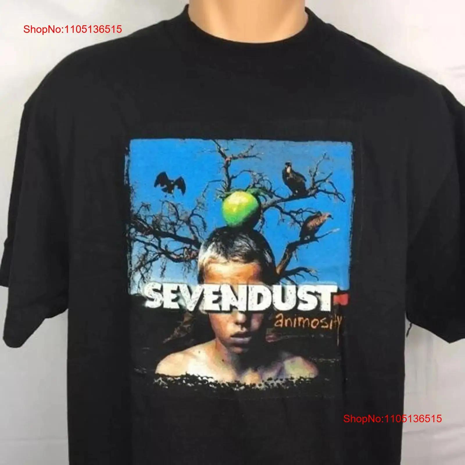 

VTG Sevendust Cotton Black All Size T Shirt KH1210 vintage Washed Top For Everyday Wear Comfortable Slightly Versatile S разноцветный