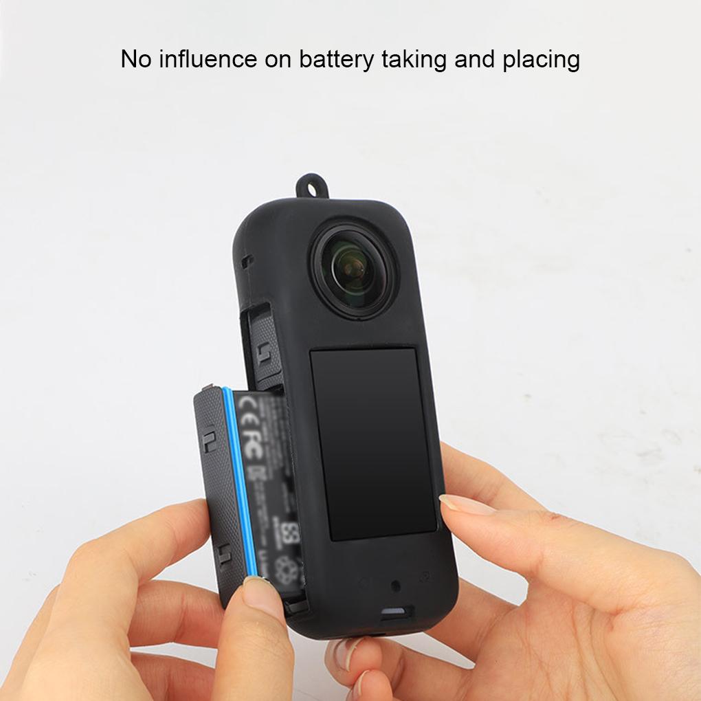 Case Silicone Panoramic Camera Cases Simple Soft Skin Friendly Sleeve No Scratch Fingerprint Proof for X3