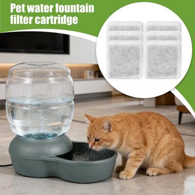 Pet Fountain Filter Replacement Long-Lasting Leak-Proof Cat Fountain Charcoal Replacement Filter For Small Large Puppy Kitten