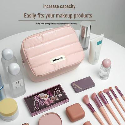 Large Capacity Portable Travel Makeup Bag and Toiletry Organizer