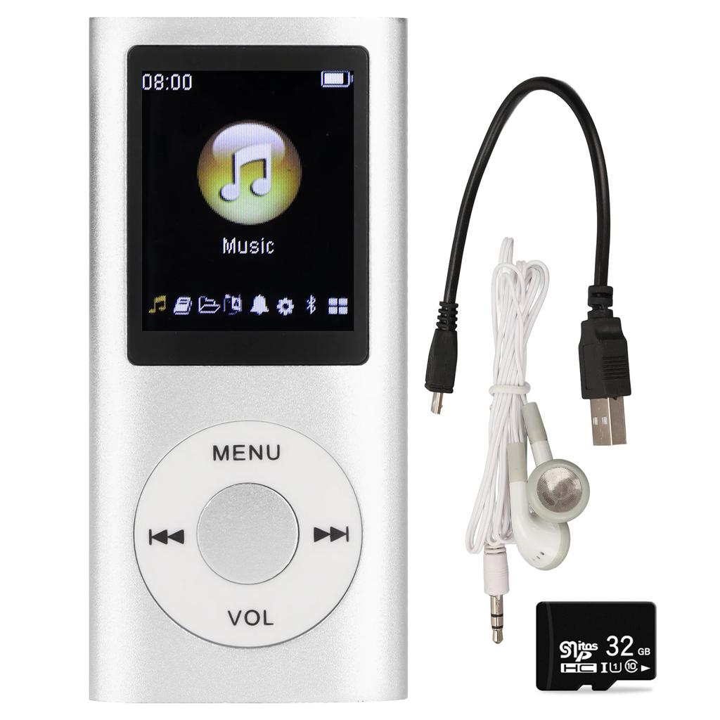 1.8 Inch LCD Screen MP3 Player Stylish Multifunctional Lossless Sound Slim Portable MP3 Music Player