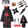 Plášť Akatsuki s červenými mraky - Uchiha Itachi, Sasuke & Čtvrtý Hokage Minato Cosplay Kostým