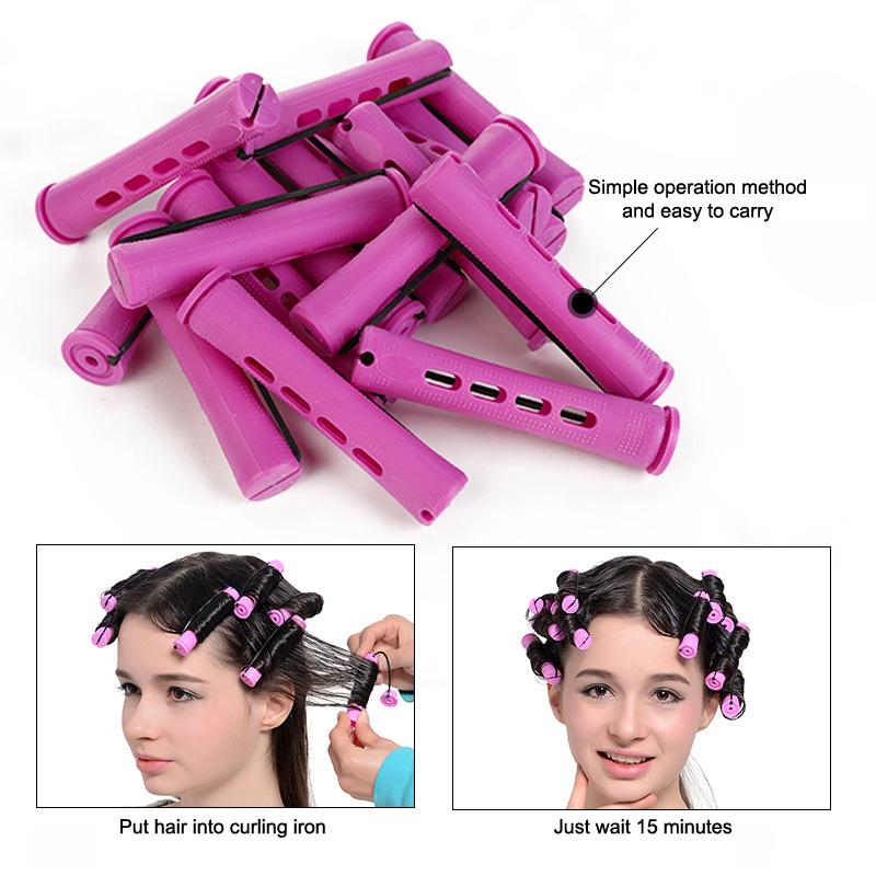 10Pcs Diy Long Short Hair Curler Rods Rollers Curling Maker Accessory For Woman Household Professional Barbershop Salon
