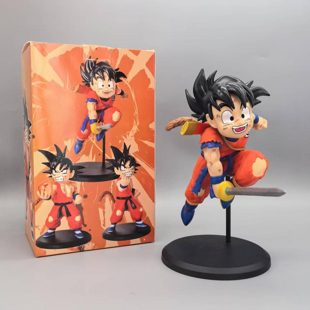 Dragon Ball FC Kid Goku Two-Color Training Suit Figurine Model Collectible Toy